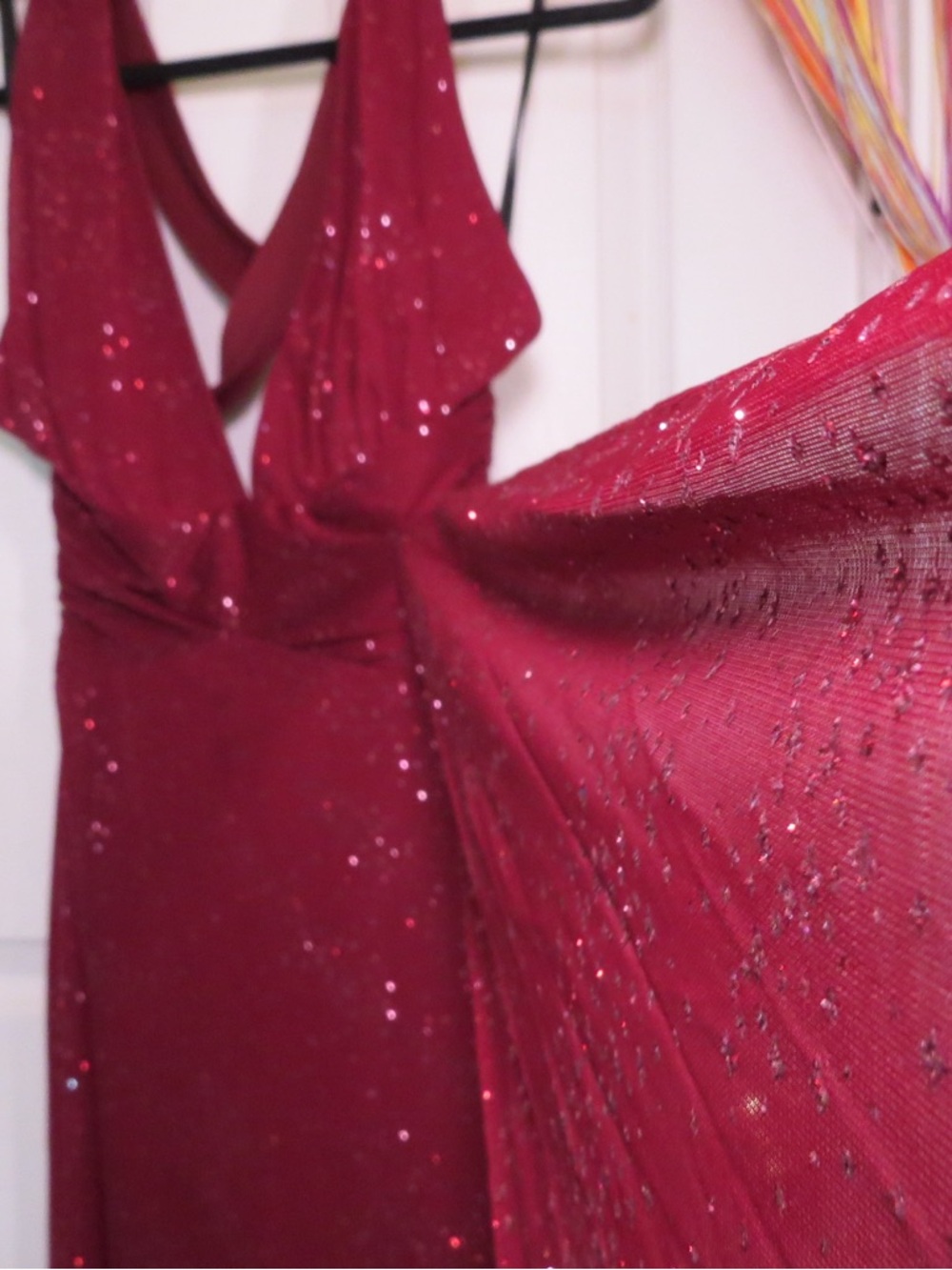 Sparkling Deep Red Formal Dress